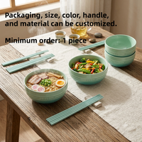 Service de table en céramique personnalisé de douze pièces, couleur sous-glaçure minimaliste, compatible lave-vaisselle et micro-ondes, coffret cadeau