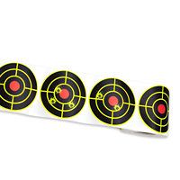 Autocollants de cibles de tir réactifs de 3 pouces, 100 autocollants fluorescents auto-adhésifs pour la chasse et l'entraînement