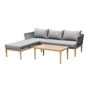 आउटडोर उद्यान धातु फर्नीचर एल्यूमीनियम कोने सोफा सेट - Product Image 1