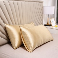Taie d'oreiller en satin de soie doux à prix de gros avec fermeture éclair enveloppante, en satin d'imitation pure et soie de mûrier