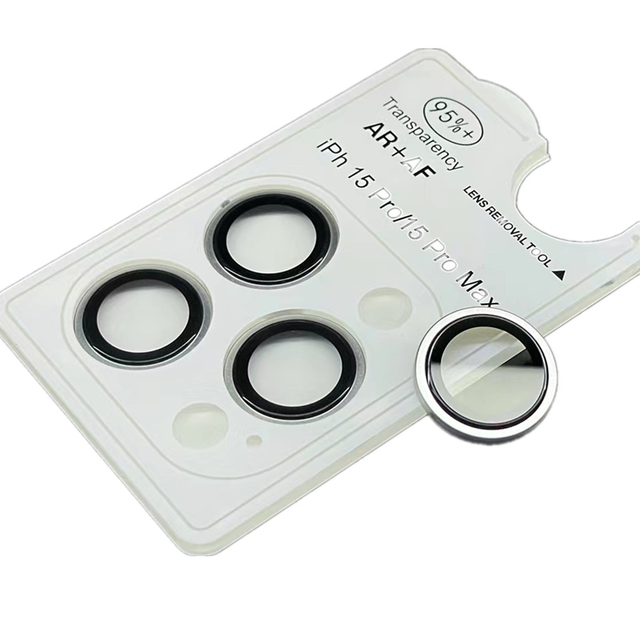Original Eagle Eye 95% AR AF Lens Film Metal Ring for iPhone 16 15 14 Pro 13 12 11 Max Rear Tempered Glass Camera Lens Protector