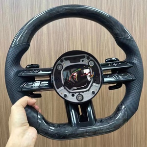 Volante de Fibra de Carbono Forjado Estilo Libélula, Compatible con <span class=keywords><strong>Mercedes</strong></span> <span class=keywords><strong>Benz</strong></span> AMG W167 W177 W213 W217 W222 GLB GLC, Gran Venta - Product Image 6