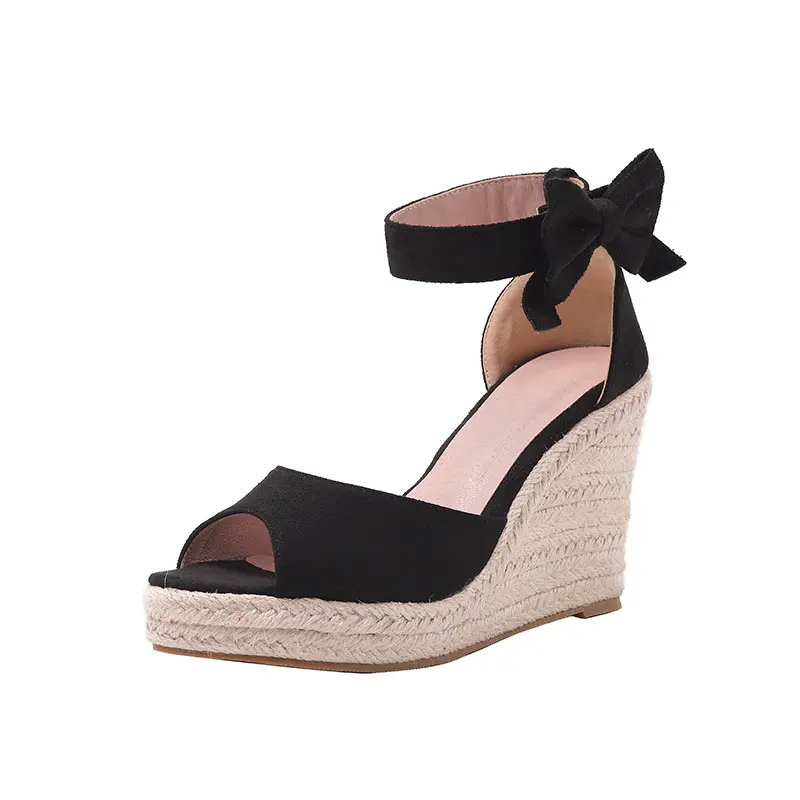 New Fashion design plus taille 35-42 espadrilles femmes dames haute coins Peep Toe plate-forme sandales