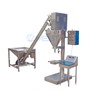 Machine de remplissage et d'emballage semi-automatique pour poudres sèches avec convoyeur à vis / Machine de remplissage et d'emballage manuelle avec vis sans fin