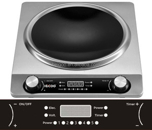 Thông minh duy nhất Burner 2000W đa chức năng thép không gỉ lõm điện IH cảm ứng chảo bếp HOB bếp cooktops - Product Image 2