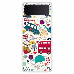 Casing ponsel motif pola, casing penutup ponsel keren modis untuk Samsung Galaxy Z Flip4 5G