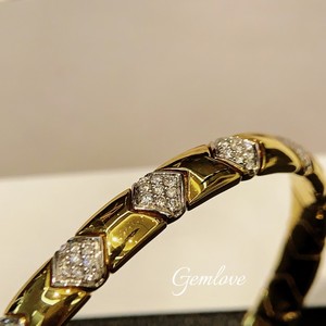 Pulsera de filigrana de oro de 9K/18K 15,18G-Diamantes cultivados en laboratorio de 1.244ct con certificado GIA y CMA, ajuste de micropavé Joyería de lujo para mujer - Product Image 3