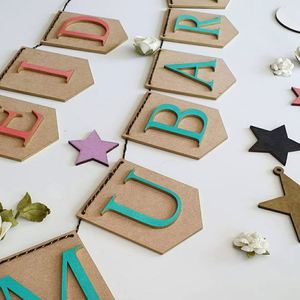 Colorful <b>Wooden</b> <b>Plaque</b> Islamic Theme Home Wall Decor Eid Mubarak Ramadan MDF Banner - Product Image 4