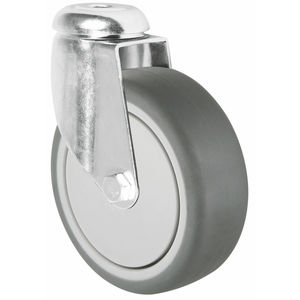 Bonne qualité acier inoxydable SUS304 institutionnel 50mm roulement à billes <span class=keywords><strong>roulette</strong></span> caoutchouc thermoplastique anti-rouille <span class=keywords><strong>roulette</strong></span> - Product Image 5