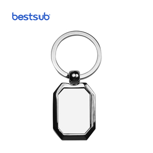 Bestsub Bán Sỉ Vòng Chìa Khóa Hình Bát Giác Trống Móc Khóa Tùy Chỉnh Quà Tặng Khuyến Mãi Móc Khóa Kim Loại Thăng Hoa - Product Image 2