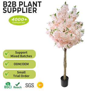 Grand arbre artificiel de <span class=keywords><strong>cerisier</strong></span> en fleurs, en plastique, fait main, fleurs réalistes, idéal pour la Saint-Valentin et les remises de diplômes - Product Image 2