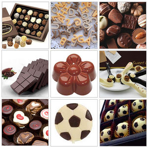 Moldes de <span class=keywords><strong>Policarbonato</strong></span> Transparente de Grado Alimenticio 3D para Chocolate, Forma de Corazón, Ciruela y Mahjong - Product Image 6