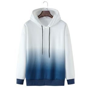 เสื้อฮู้ดดี้ผู้ชายคุณภาพสูง ระบายอากาศได้ดี ลายปักแบบดิสเทรส พิมพ์ลายพัฟ โลโก้สั่งทำ ผ้าคอตตอนผสม สำหรับฤดูใบไม้ร่วง - Product Image 1