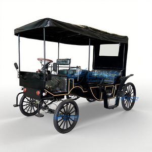 High Quality Pumpkin Princess Carriage Sightseeing Wedding Simple Dual Function Carriage Horse Drawn Electric Royal Carriage - Product Image 1