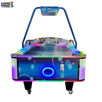 Équipement de sport d'intérieur, machine de jeu de hockey sur air, table de hockey incurvée, machine à billets pour les fêtes d'enfants