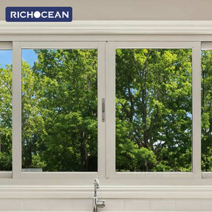 Fenêtres coulissantes en aluminium à pont thermique RICHOCEAN sur mesure avec verre isolant et moustiquaire - Product Image 3