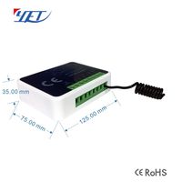 Controlador de Transmisor y Receptor de Código Abierto DC/AC12-30V 2 Canales Multifrecuencia 300-868mhz RF Inalámbrico YET402MF-3.0