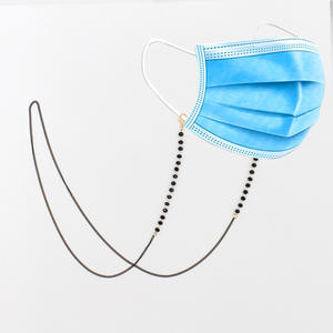 Promotion <span class=keywords><strong>Perles</strong></span> de Cristal Métal Doré Argenté Noir Trèfle Cœur Chaîne de <span class=keywords><strong>Lunettes</strong></span> Pochette Sangle de <span class=keywords><strong>Lunettes</strong></span> - Product Image 4