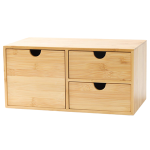 Boîte de <span class=keywords><strong>rangement</strong></span> coulissante en bambou personnalisée avec installation sur pied et forme rectangulaire - Product Image 2
