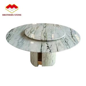 China Clivia losa de mármol blanco <span class=keywords><strong>libro</strong></span> Partido Blanco verde venas mármol mesa de comedor conjunto 6 sillas - Product Image 1