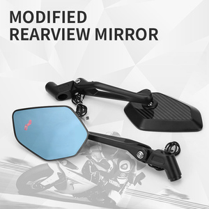 ระบบตรวจจับจุดบอดด้วยเรดาร์คลื่นมิลลิเมตร คาร์บอนไฟเบอร์แท้ M8/M10 กระจกมองหลังมอเตอร์ไซค์แบบดัดแปลงสำหรับรถทุกรุ่น - Product Image 6