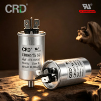 Condensateur de démarrage moteur CRD CBB65 4UF450V 4F 450VAC en film polypropylène métallisé pour compresseur de climatiseur HVAC et moteur AC, conforme RoHS