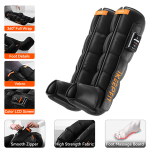 Botas <span class=keywords><strong>de</strong></span> Compresión <span class=keywords><strong>de</strong></span> Aire para Recuperación Post-Entrenamiento, Presión Ajustable para Piernas <span class=keywords><strong>y</strong></span> Pantorrillas &amp;   <span class=keywords><strong>Muslos</strong></span> para el Alivio del <span class=keywords><strong>Dolor</strong></span> <span class=keywords><strong>y</strong></span> Relajación Muscular - Product Image 2