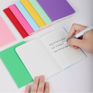 Quaderni con Copertina Colorata in Carta Formato A6 con Logo Personalizzato, Rilegatura a Filo per Bambini e Studenti - Product Image 3