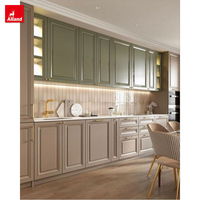 Cuisine Alland Design : Armoires de cuisine modernes de luxe en bois massif écologique, style Shaker, avec robinet de salle à manger en résine aux couleurs personnalisées