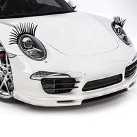 T-4935 Offre Spéciale Autocollants 3D Cils de Phare de Voiture Vente en Gros Autocollants Cils de Voiture Tendance