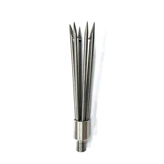 6 Barbs Paralyzer Tip Spearfishing Hand Pole Spear Spare Parts 17-4PH Stainless Steel Pesca Injection Rod Replacement