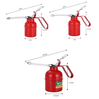 200cc 500cc rouge tube flexible en acier levier style ascenseur huile can huileur can pompe manuelle moteur huile can