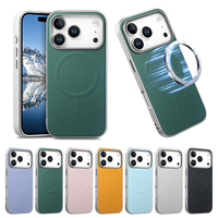 Coque de téléphone magnétique en PU à texture fibre de carbone tissée, antichoc, pour iPhone 18 Pro Max 17 Air 16E 16 15 Plus 14 13 – Vente en gros