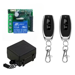 433 Mhz không dây điều khiển từ xa chuyển đổi DC 12V 10A 1CH <span class=keywords><strong>Relay</strong></span> Receiver mã cố định transmitter cho cổng nhà để xe động cơ ánh sáng on/off * 2 - Product Image 3