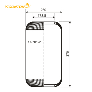 Yiconton for <strong>Bova</strong> <strong>Bus</strong> Air Spring B234908 0501323798 Vibracoustic V1E26A Phoenix 1E26A ContiTech 702N