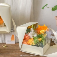 Boîtes à gâteaux hautes en papier kraft biodégradable, écologiques et de qualité alimentaire, avec fenêtres pour gâteaux à plusieurs étages, thé, anniversaire