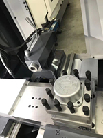 Tour à lit plat de précision robuste CK6140/750, 3 axes, 2 postes à outils, combiné fraise-perceuse pour la fabrication de moules