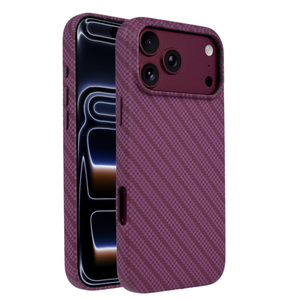 เคสโทรศัพท์มือถือหนัง PU ลายคาร์บอนไฟเบอร์แบบแม่เหล็ก สำหรับ iPhone 18 16 17 Pro Max รองรับการชาร์จไร้สาย ป้องกันการกระแทก - Product Image 1