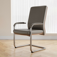 Chaise de bureau de direction ergonomique de luxe, design contemporain, cuir véritable, hauteur réglable, pivotante, cuir noir