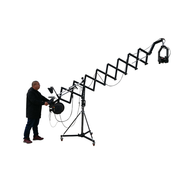 TL Media Single Motor 5.5 Meter Flexible Telescopic Scissors Camera Jib for Video Production