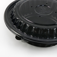 Boîte à emporter htaliments 750ml PP, boîte ronde en plastique, micro-ondable, contenant jetable pour les pâtes et nouilles