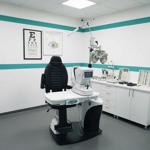 Equipo Médico OEM para Ópticas, Unidad Oftálmica Motorizada Ajustable, Conjunto de Mesa y Silla Eléctrica Combinada - Product Image 1