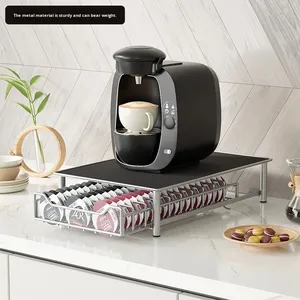 Caja de Almacenamiento Portátil para Cápsulas de Café, a Prueba de Polvo, Cajón de Escritorio, Base Moderna y Simple de Hierro para Cafetera, Sin Instalación - Product Image 2