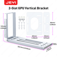 Support de carte graphique vertical à 2 emplacements JEYI V2WK, base magnétique en fer blanc, produits en stock et d'occasion