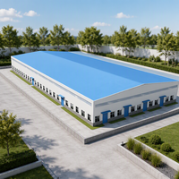 Prix direct usine – Bâtiment d'entrepôt à structure légère en acier – Construction préfabriquée en structure métallique