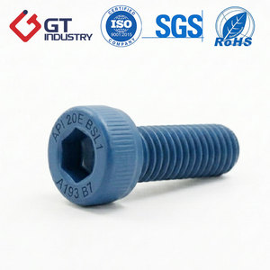 Tornillo Allen ISO de Cabeza Hexagonal DIN912, PTFE Xylan Verde, <span class=keywords><strong>ASTEM</strong></span> A320 L7, Tamaño Métrico, Acero Aleado, Clase 12.9 - Product Image 4