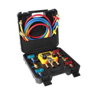 Manomètre de climatisation mini NECOOL MG-10C pour techniciens, avec adaptateurs doubles R134a et R1234yf, pour le service de climatisation des véhicules neufs - Product Image 6