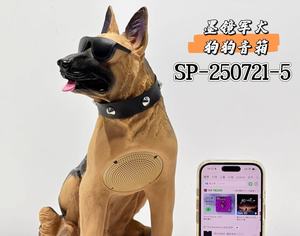 Mát mẻ Chó chăn Cừu Đức <span class=keywords><strong>Bluetooth</strong></span> loa với kính mát, âm thanh không dây hình động vật sáng tạo, mô hình SP - 250721 - 5 - Product Image 4