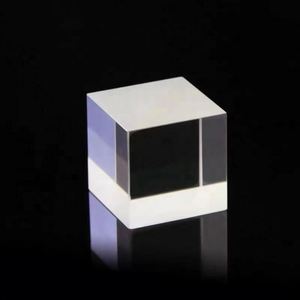 25.4*25.4mm Optical <b>Glass</b> BK7 K9 Semi-transmissive 50/50 Splitting <b>Cube</b> Beamsplitter Prism for Hologram - Product Image 6