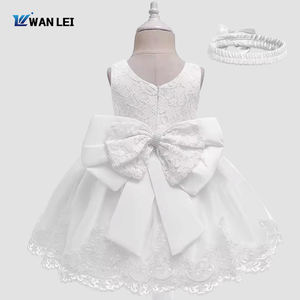 Abito Formale in Pizzo Floreale per Bambine, Vestito Estivo per Feste di Compleanno, Stile Principessa - Product Image 2